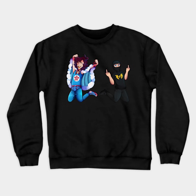 Ninja sex party Crewneck Sweatshirt by ASinglePetal